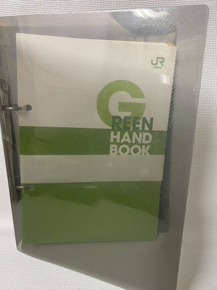 JR 東日本　GREEN HAND BOOK 　グリーンハンドブック　◆非買品　未使用　昭和62年より　サービス　ハンドブック　マニュアル_画像3