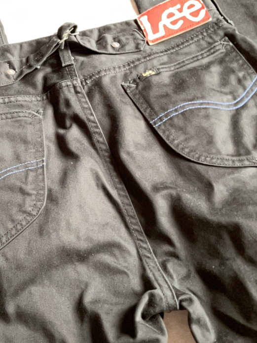 即決 サイズS リー Lee×BEDWIN&THE HEARTBREAKERS コラボ ブラック 黒 95672 日本制 綿100% 尾錠 バックルバック MADE IN JAPAN
