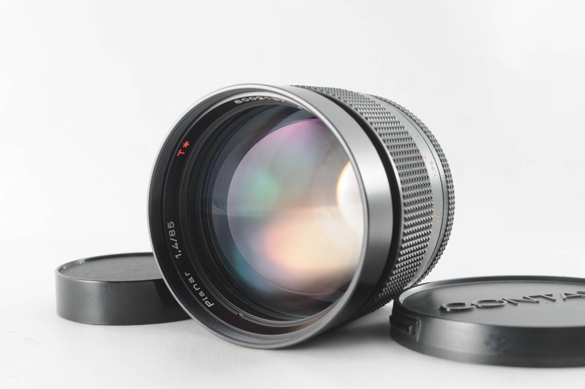 ■超美品■ CONTAX コンタックス Carl Zeiss Planar 85mm F1.4 T* AEG 超美品の極めて美しい外観！ カビ・クモリ・キズなし！ 完動品！_画像1