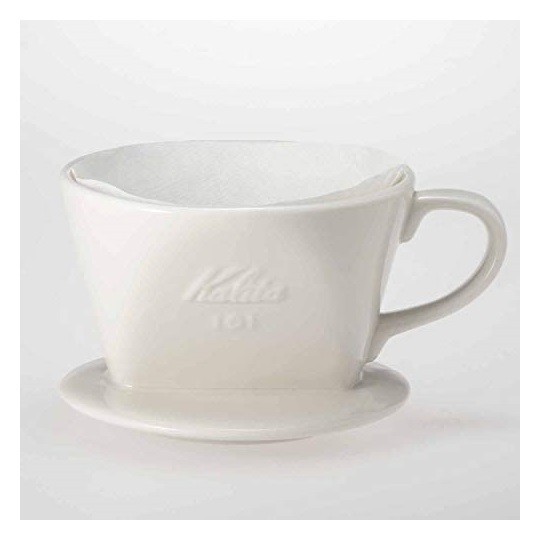  Carita керамика производства кофе дриппер 101-roto1~2 человек для нового товара белый #01001 Kalita не использовался товар 