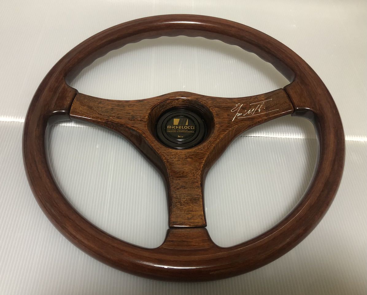 * that time thing * beautiful Carozzeria Michelotti/mike Lotte . wooden steering wheel steering wheel diameter approximately 34.5cm Italy made!