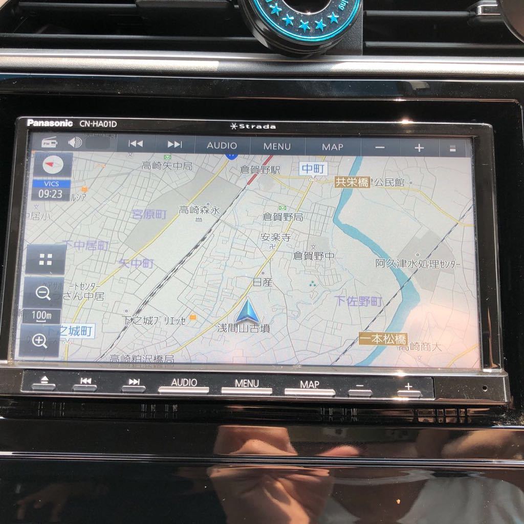 パナソニック メモリーナビ CN-HA01D フルセグ CD DVD Bluetooth SD