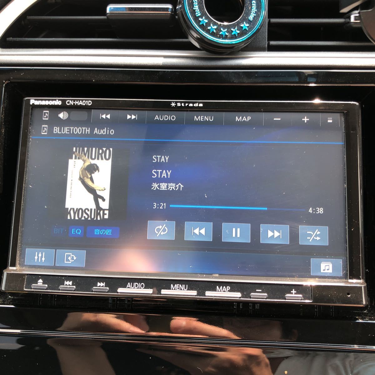 パナソニック メモリーナビ CN-HA01D フルセグ CD DVD Bluetooth SD