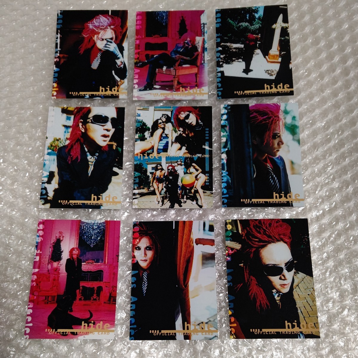 hide trading card No.37~45 9 pieces set / inspection PSYENCE HIDE YOUR FACE hide with spread beaver Zilch XJAPAN T-shirt YOSHIKI