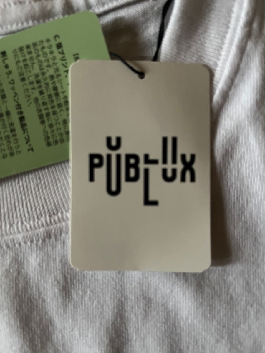 【PUBLUX】PUBLUX/パブリュクス Invoice TEE/ビッグシルエットバックプリントTシャツ　グラフィックTEE  