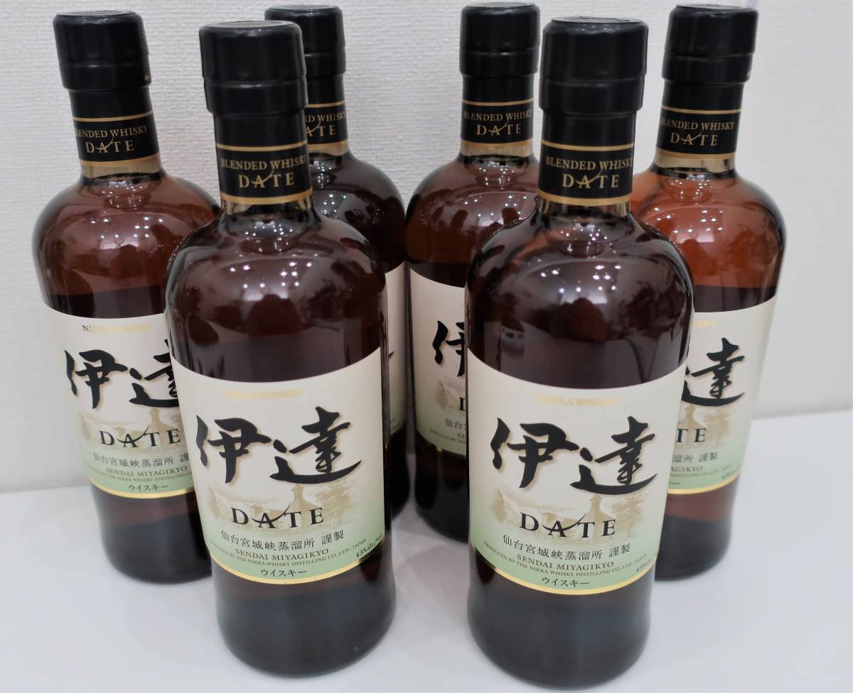 6本【未開栓】NIKKA WHISKY ニッカ ウイスキー 伊達 DATE 仙台宮城峡