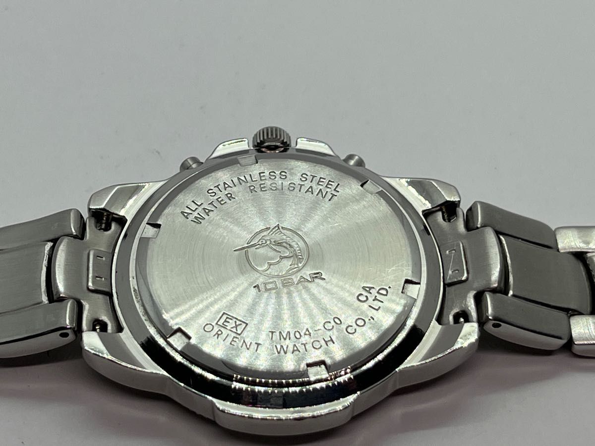 【レア】ORIENT オリエント Cossy SPORT コージースポーツ　Chronograph クオーツ腕時計 TM04-C0