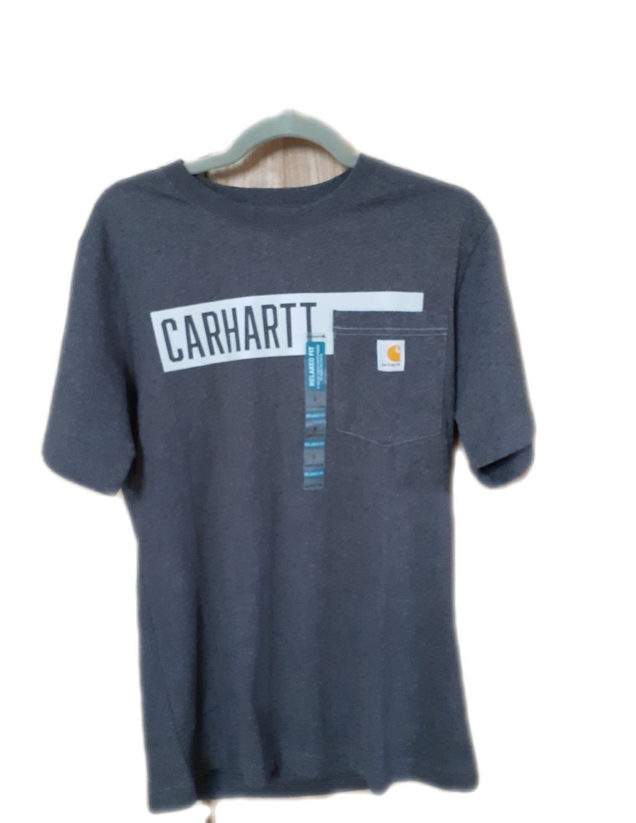 ★新品未使用☆ プライスタグ有り カーハート ポケットT サイズS チャコール carhartt 半袖Tシャツ ポケットTシャツ Dickies ベンデイビスの画像1