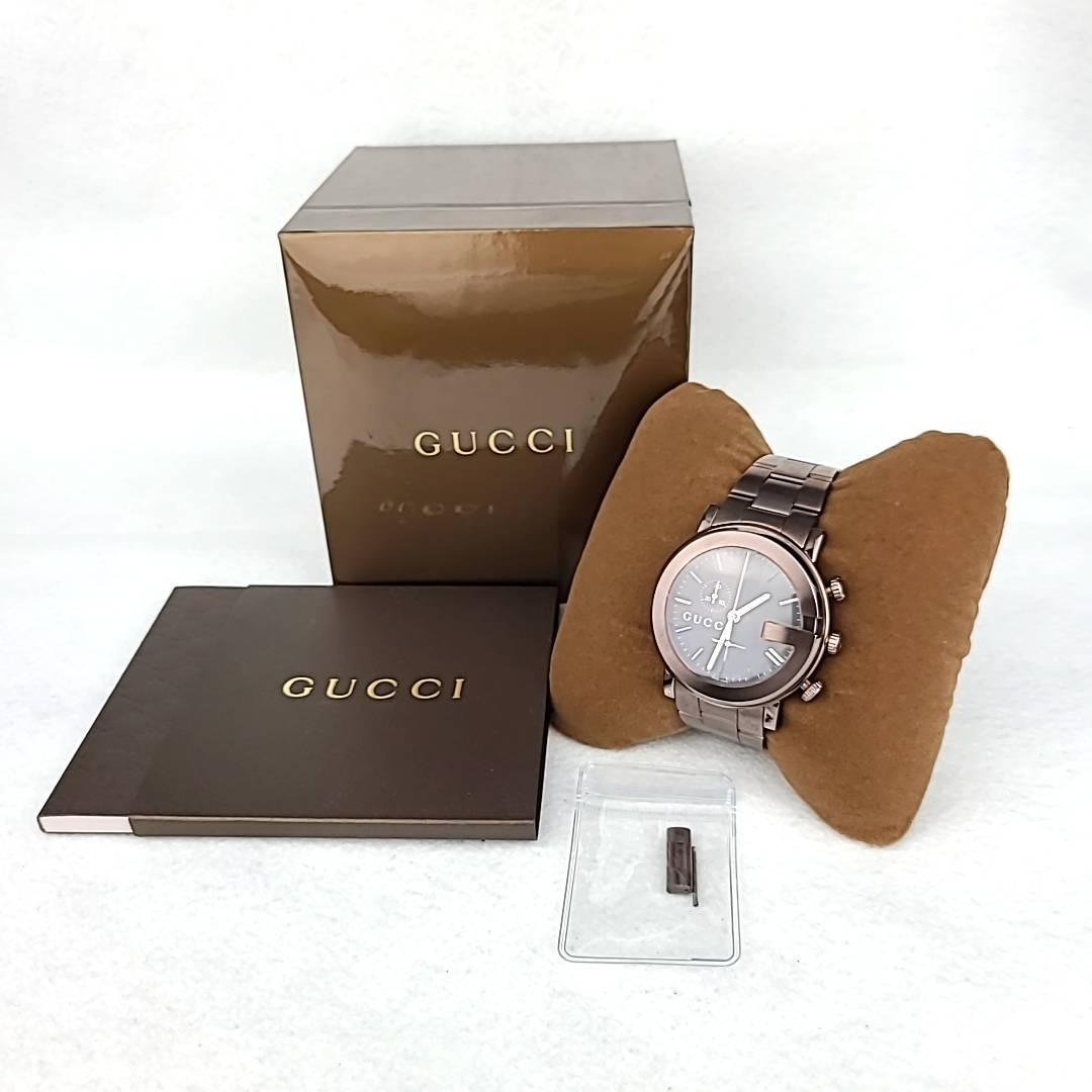 2022正規激安】 YA101341 箱/コマ2付 QZ GUCCI ☆【美品稼働品】グッチ