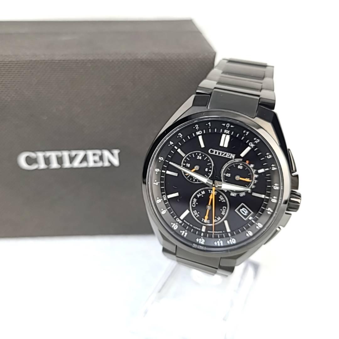 代引き人気 シチズン ☆【展示稼働品】CITIZEN アテッサ【ブラック