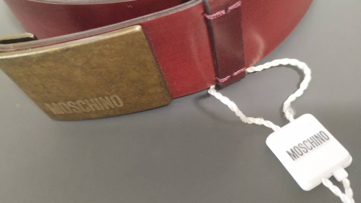  Moschino MOSCHINO men's belt leather 