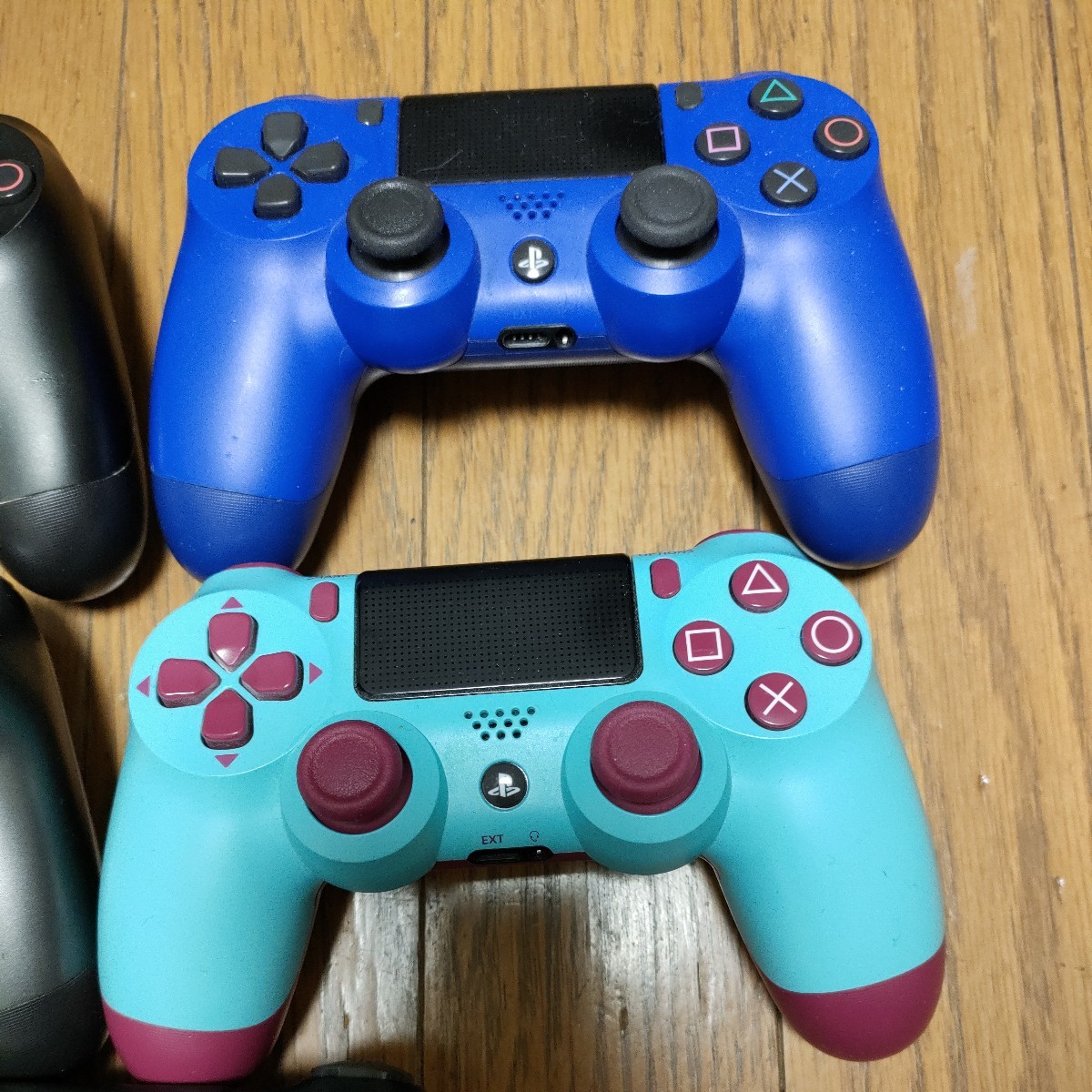 PS4コントローラー DUALSHOCK4 5個セット ジャンクデュアルショック4 SONY PlayStation4 ガンメタリック ブルーの画像3