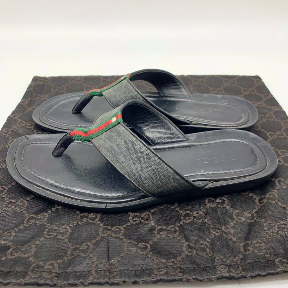 高級: GUCCI グッチ サンダル イタリア製 シェリーライン 販売売り出し