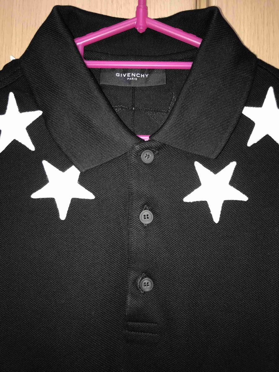 公式 ジバンシィ   正規美品 スター S 黒 ポロシャツ