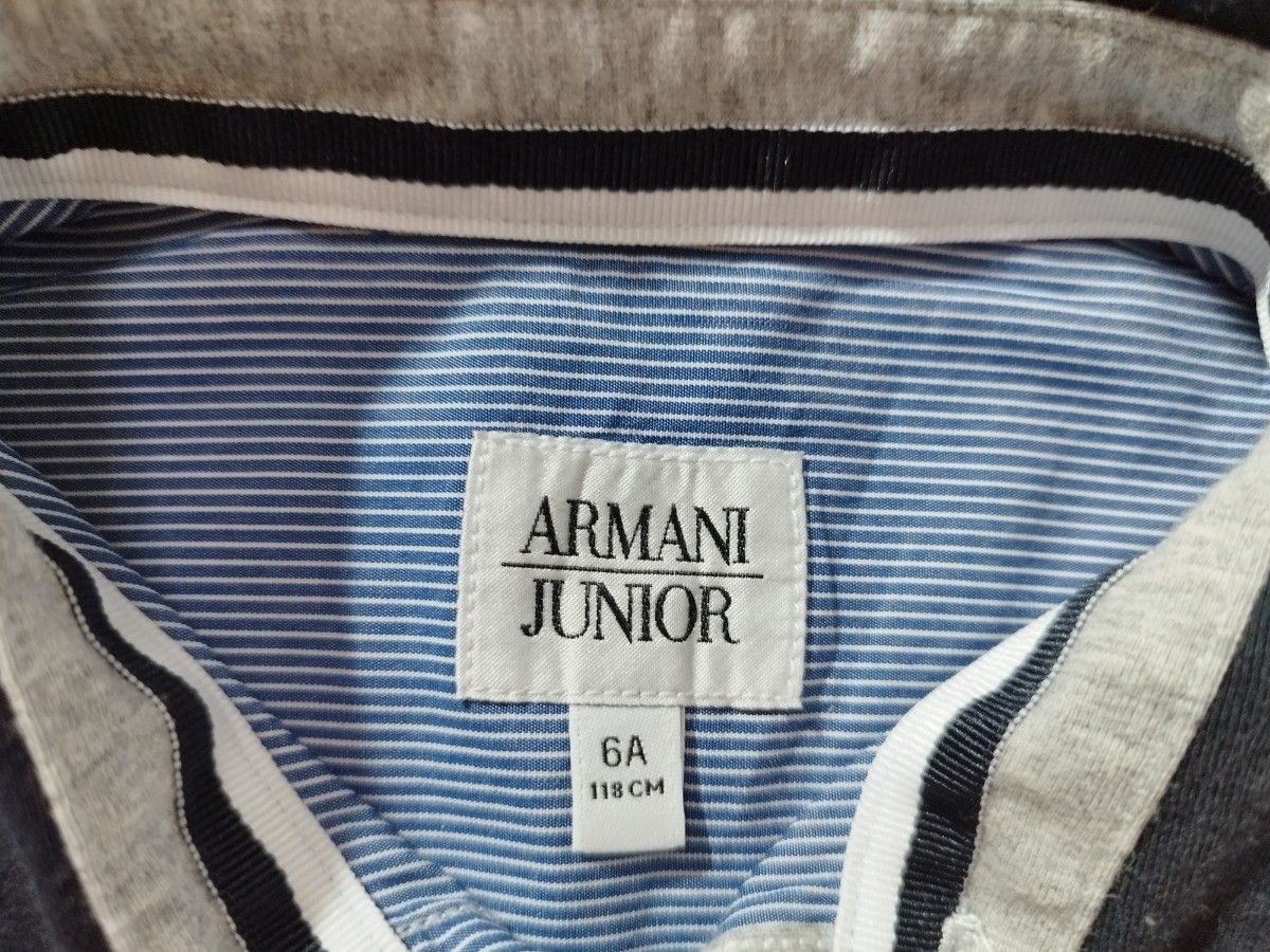 新品 アルマーニジュニア 長袖シャツ ARMANI JUNIOR 6A 118cm|PayPay