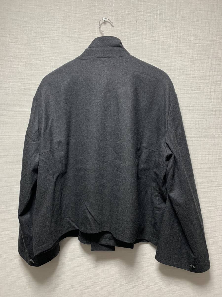 美品☆[RYO TAKASHIMA] 2WAY Collar Drizzler Jacket カラードリズラージャケット M グレー 101905006 リョウタカシマ_画像2