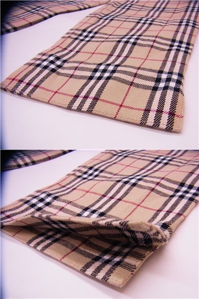 ◎BURBERRY BLUELABEL◎バーバリー　クロップドパンツ　 FQ539-302　　タータンチェック　ライトベージュ系　サイズ36◎USED_画像7