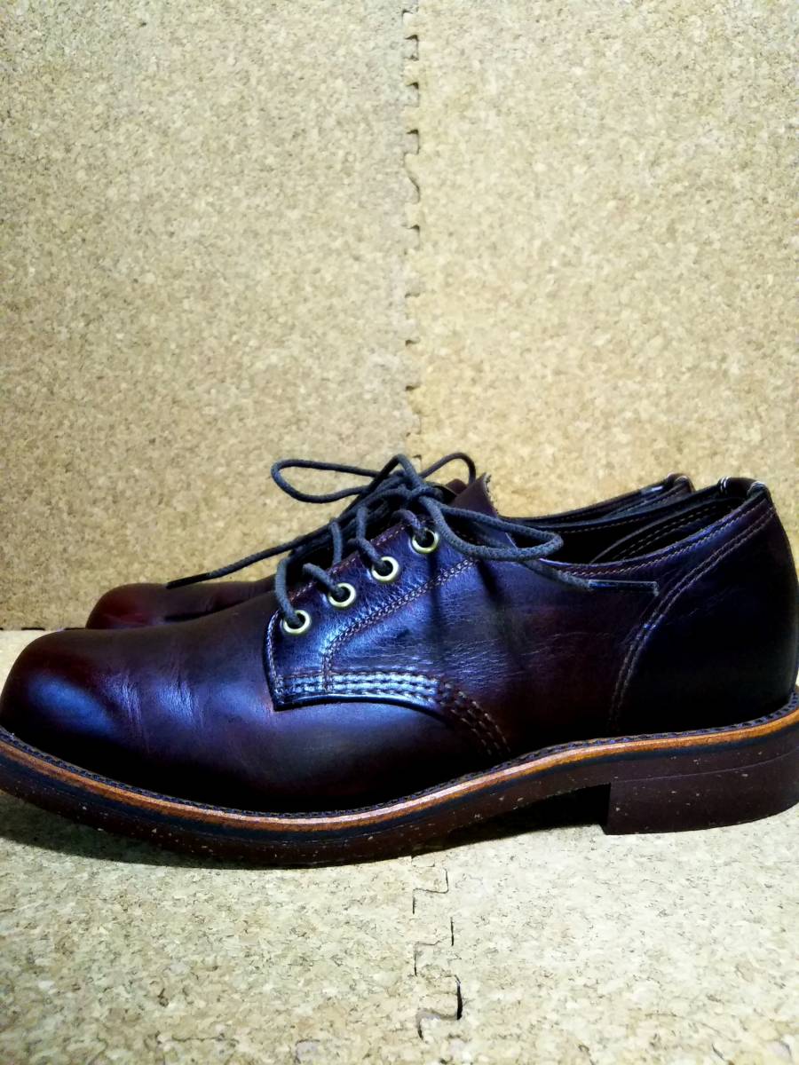 【CHIPPEWA】チペワ エルエルビーン サービス オックスフォードシューズ 8.5D(26.5cm)L.LBean Service Oxford Cordovan コードバン【美品】_画像3