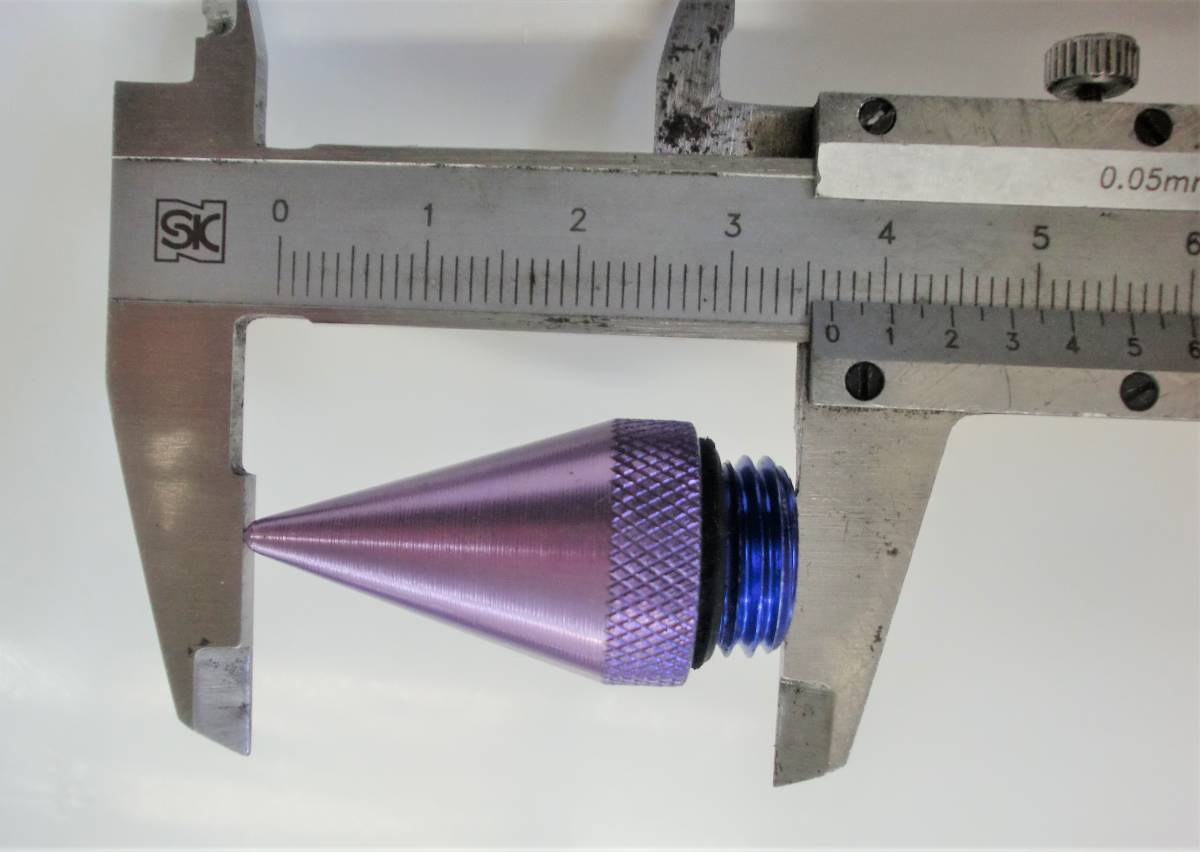 ホイールナット用とんがりキャップ　Stancenationスタンスネーションナットで使用 中古品 20個 紫 パープル 全長36㎜位 イベント用等