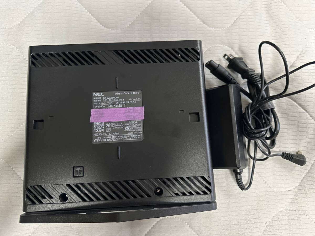 NEC Aterm PA-WX3600HP 中古(周辺機器)｜売買されたオークション情報 