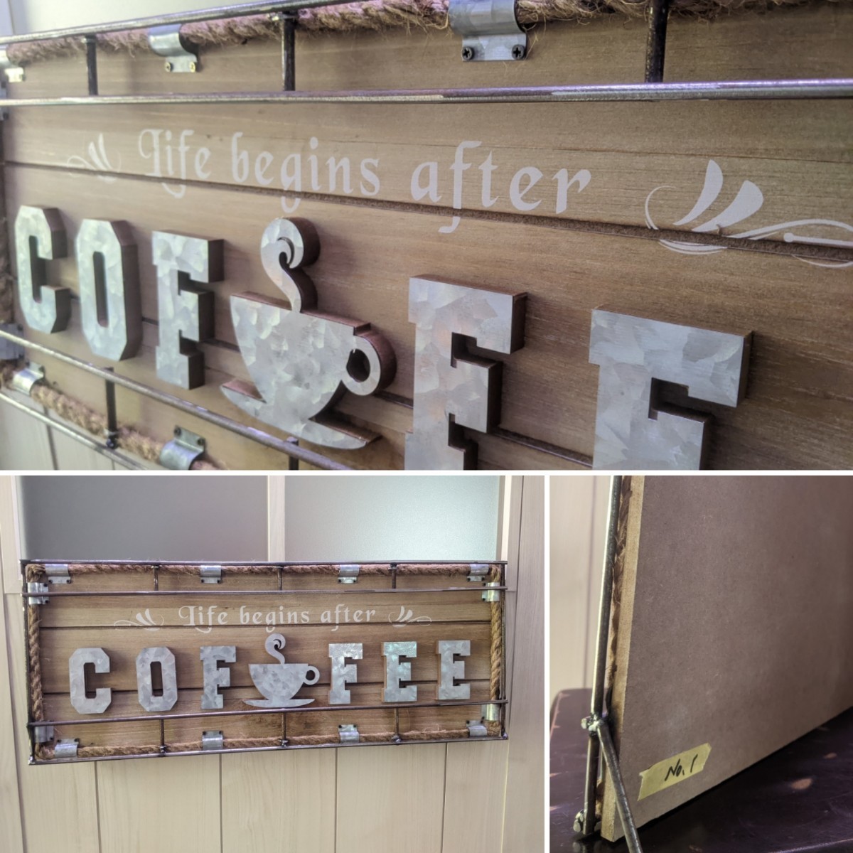 海の見えるカフェ 喫茶店 壁掛け看板① CAFE 自立式看板 #COFFEE #店舗什器 #カフェ#コーヒー_画像9