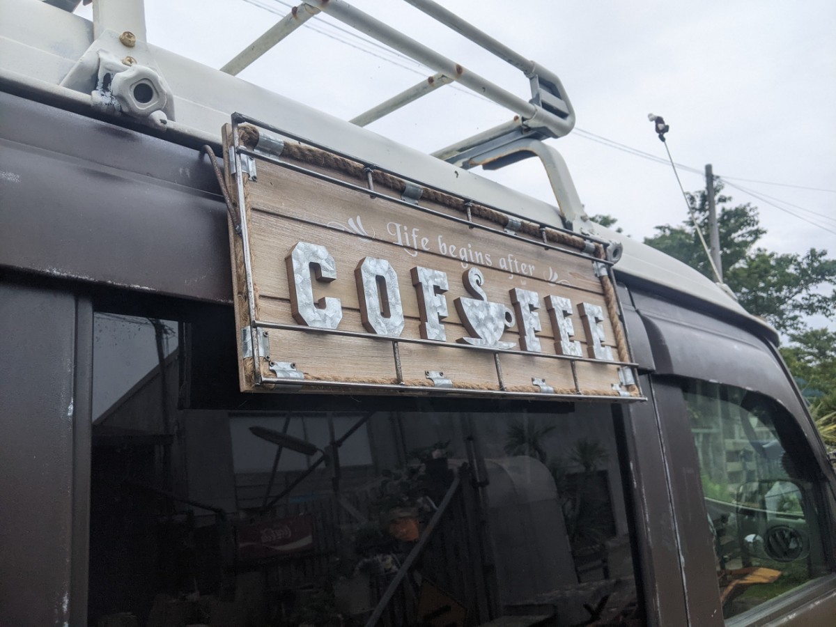 おしゃれなキッチンカー キッチンカー カフェ 移動販売車 壁掛け看板②#CAFE #COFFEE #ケータリングカー #店舗什器 #珈琲 _画像1