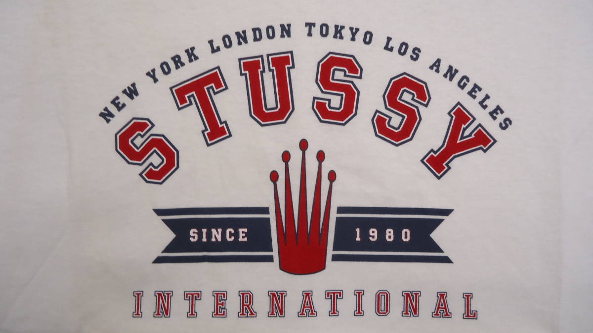 Stussy 旧モデル 1999S S/S Tee 白 M ステューシー 半袖Tシャツ NY LA LONDON TOKYO レターパックライト おてがる配送ゆうパック 匿名配送cの画像3