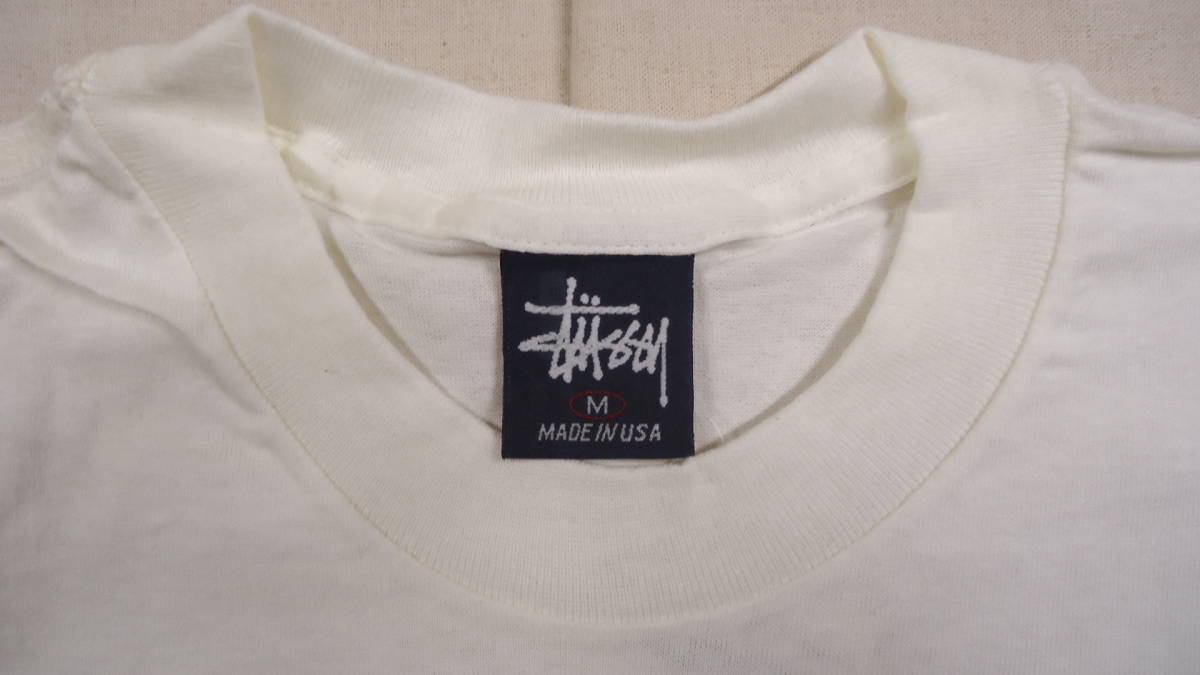 Stussy 旧モデル 1999S S/S Tee 白 M ステューシー 半袖Tシャツ NY LA LONDON TOKYO レターパックライト おてがる配送ゆうパック 匿名配送cの画像4