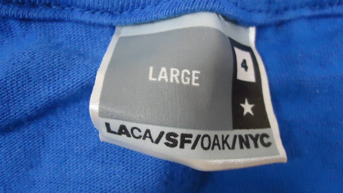FOURSTAR 旧モデル LA プリント Tシャツ 青 L 半額 50%off フォースター スケートボード SB レターパックライト おてがる配送ゆうパック 匿_画像6