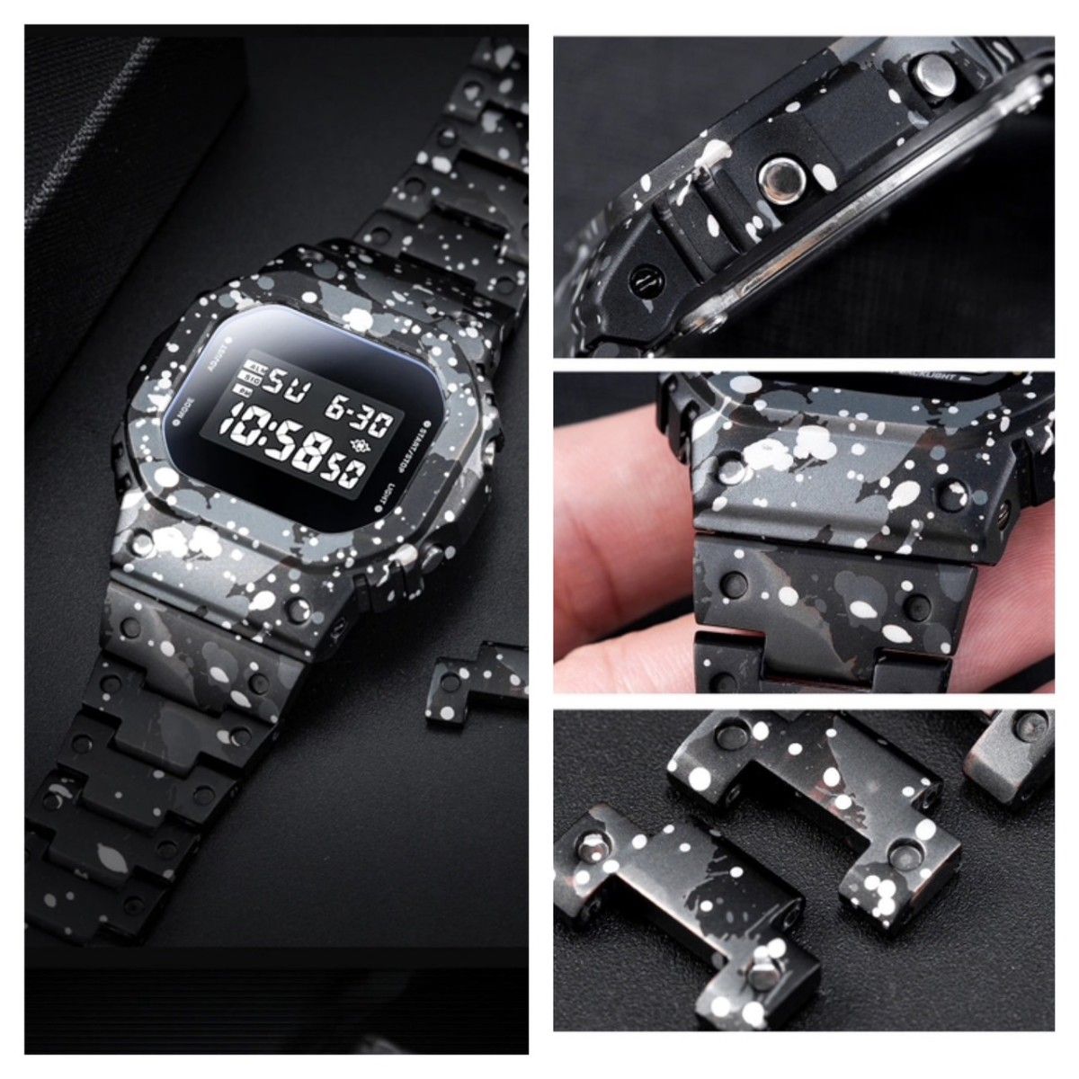 G-SHOCK/アルミベゼル&ベルトセット5600系対応/カスタム/新品 G-SHOCK/アルミベゼル&ベルトセット5600系対応/カスタム/新品