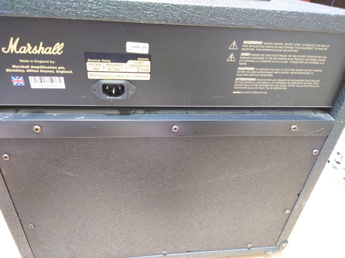 ヤフオク! - Marshall AVT20 ギターアンプ 真空管 マーシャル