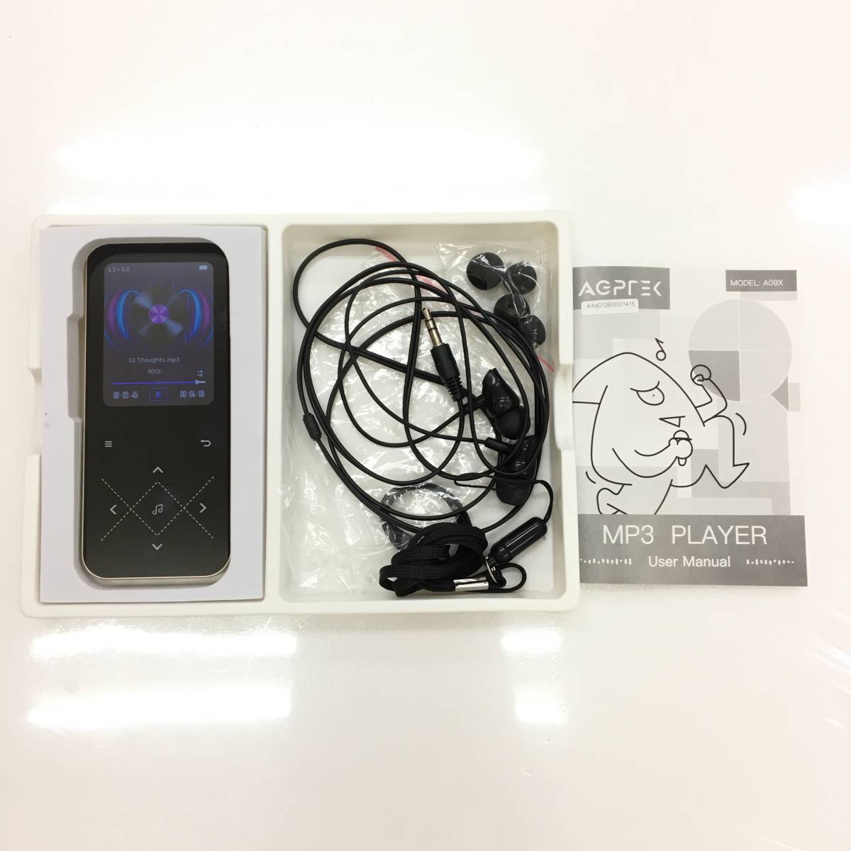 1円オークション】未使用品 AGPTEK A09X MP3プレーヤー Bluetooth 5.3 内蔵32GB HiFi 金属フレームのMP3プレイヤー TS01C74(本体)|売買されたオークション情報、ヤフオク! の商品情報をアーカイブ公開 AGPTEK A09X MP3プレーヤー