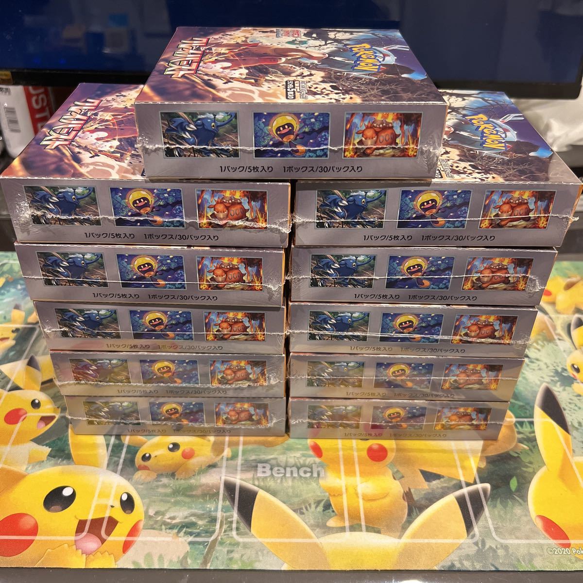 新品未開封 シュリンク付 ポケモンカードゲーム 拡張パック スカーレット＆バイオレット クレイバースト 11BOXの画像6