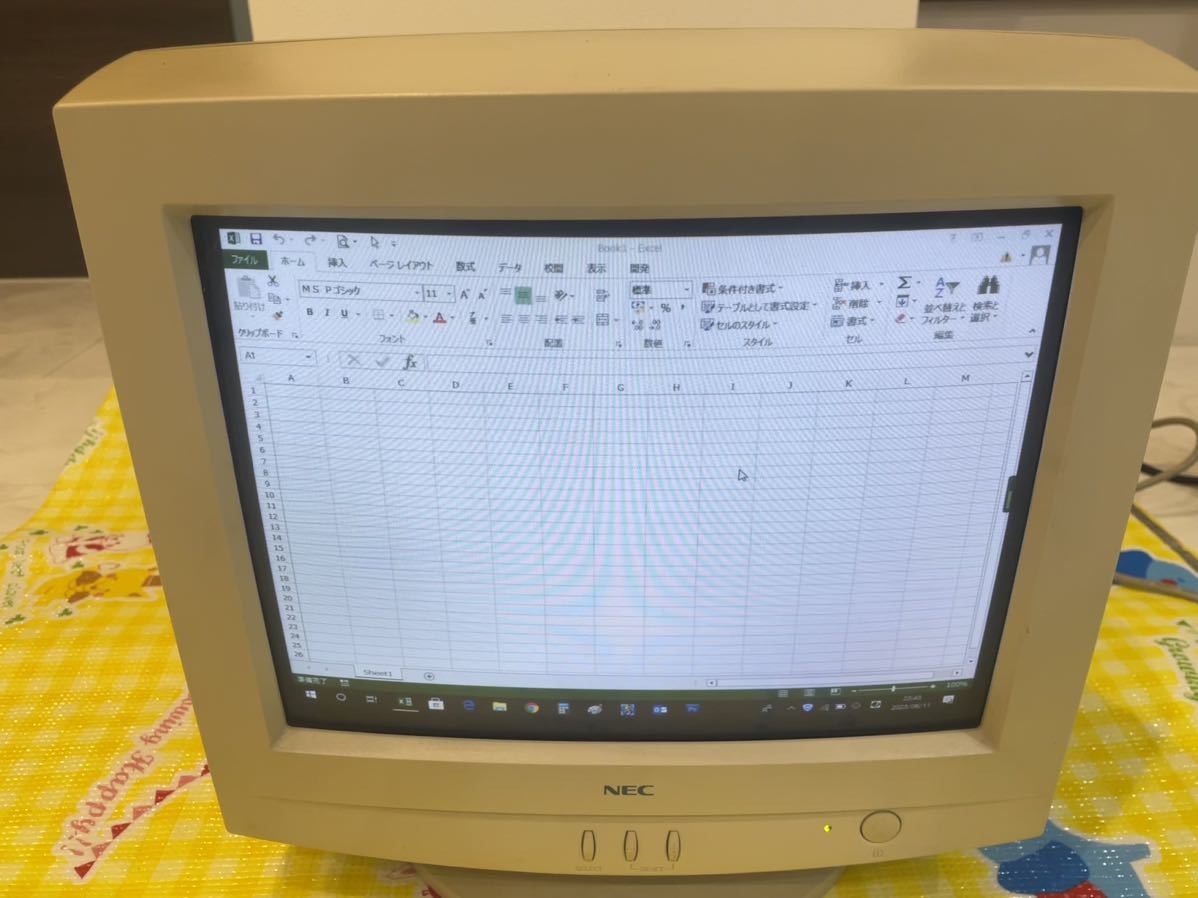 【動作良好】NEC CRT ディスプレイDV15A3 15インチ CRT PCモニター ケーブル付き 現状品_画像1