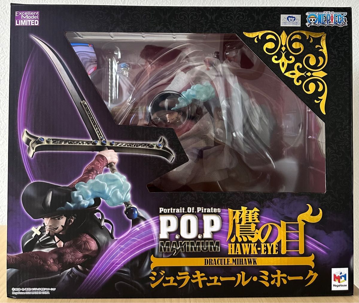 新品 ワンピース POP MAX ジュラキュール・ミホーク 鷹の目 P.O.P-