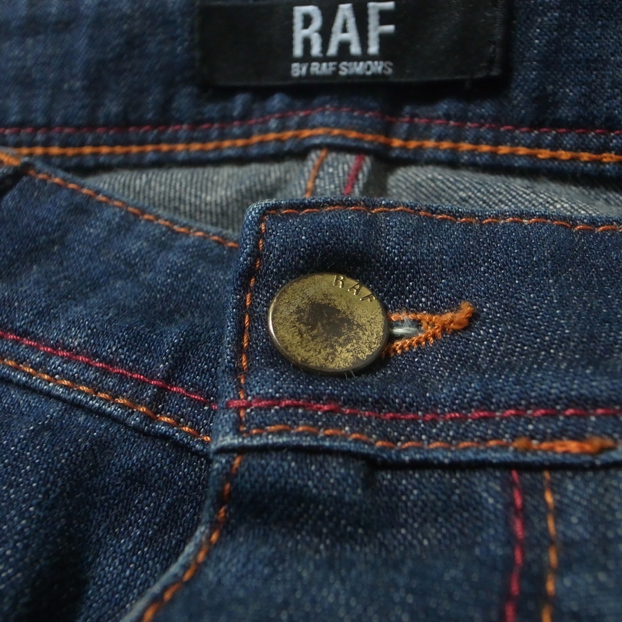 RAF BY RAF SIMONS Raf Simons Denim брюки 30 / дизайнерский джинсы стрейч архив 