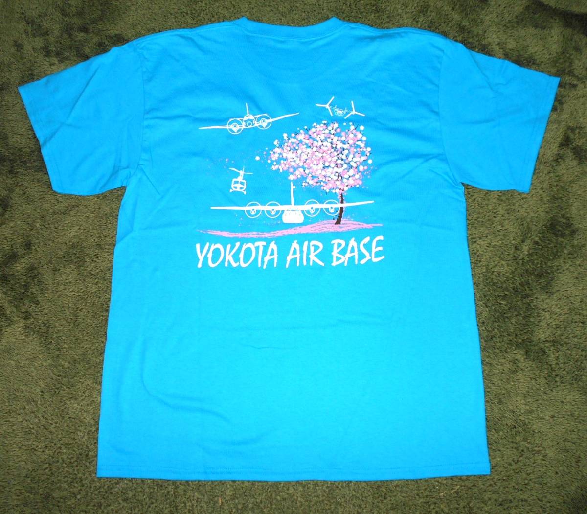 未使用☆アメリカ空軍USAF/YOKOTA BASE SAKURA FESTIVAL(桜祭り)記念Ｔシャツ/Size Lの画像3