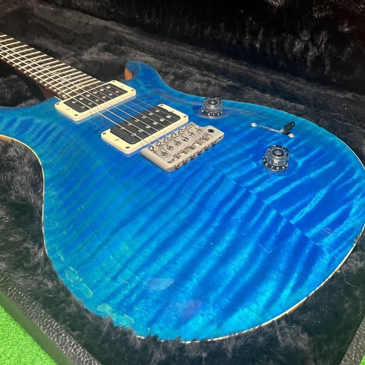 [ прекрасный товар ]Paul Reed Smith(PRS)2015 Custom 24 KID Limited Wood Library (Blue Matteo)