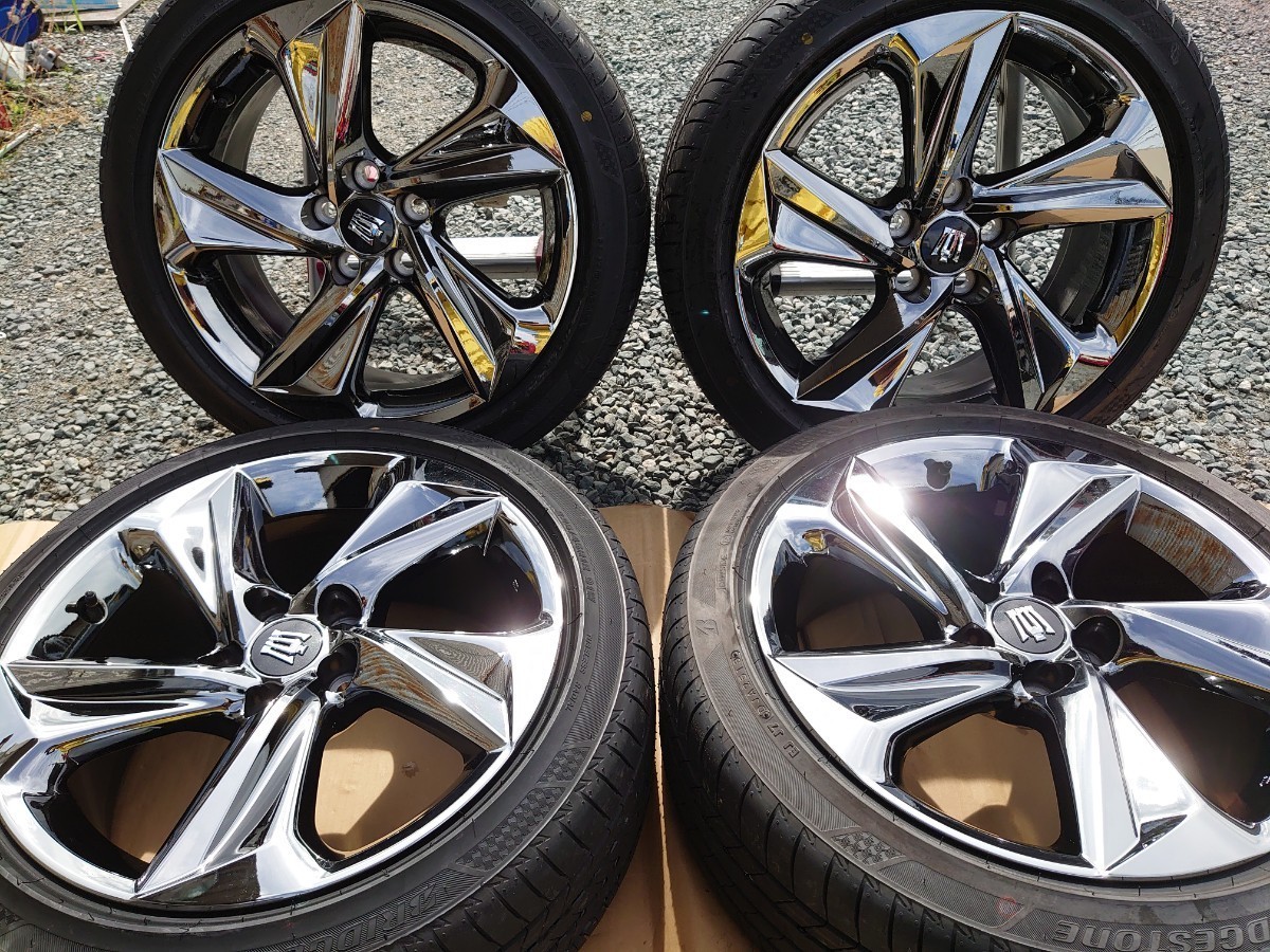 クラウン 220系 純正アルミホイール RS バリ山 225/45R18