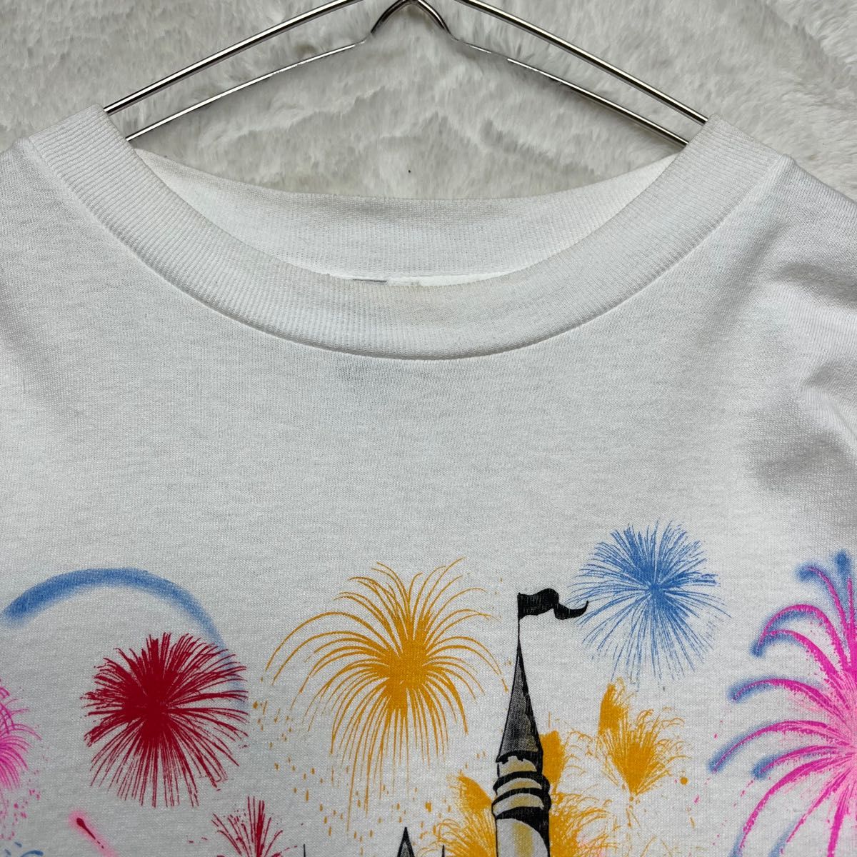 【USA製】90s Disney ディズニー シンデレラ城 Tシャツ メンズXL