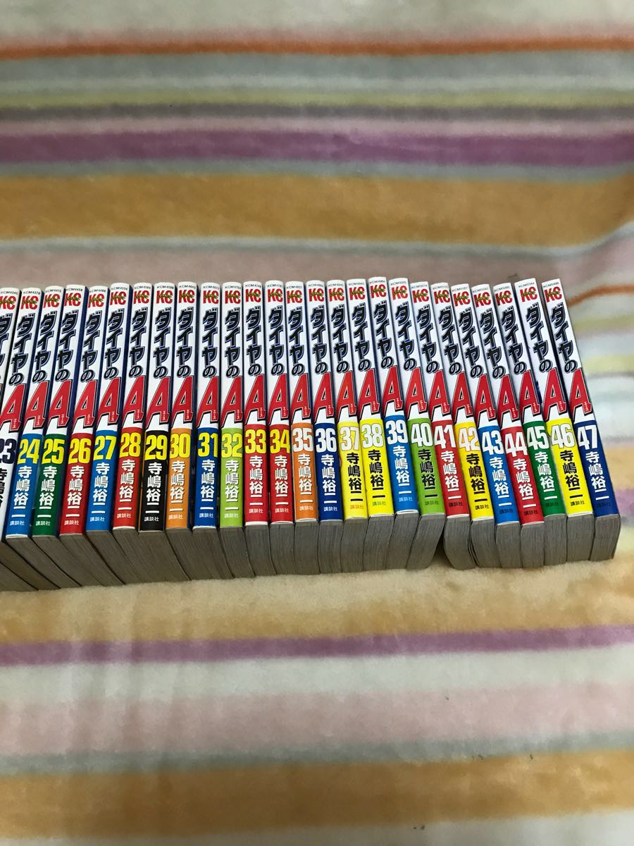ダイヤのA 全47巻 全巻 初版 初版帯全て付き フルセット 完結品 寺島裕二 即決有 色々出品中 ダイヤのA 全47巻 全巻セット