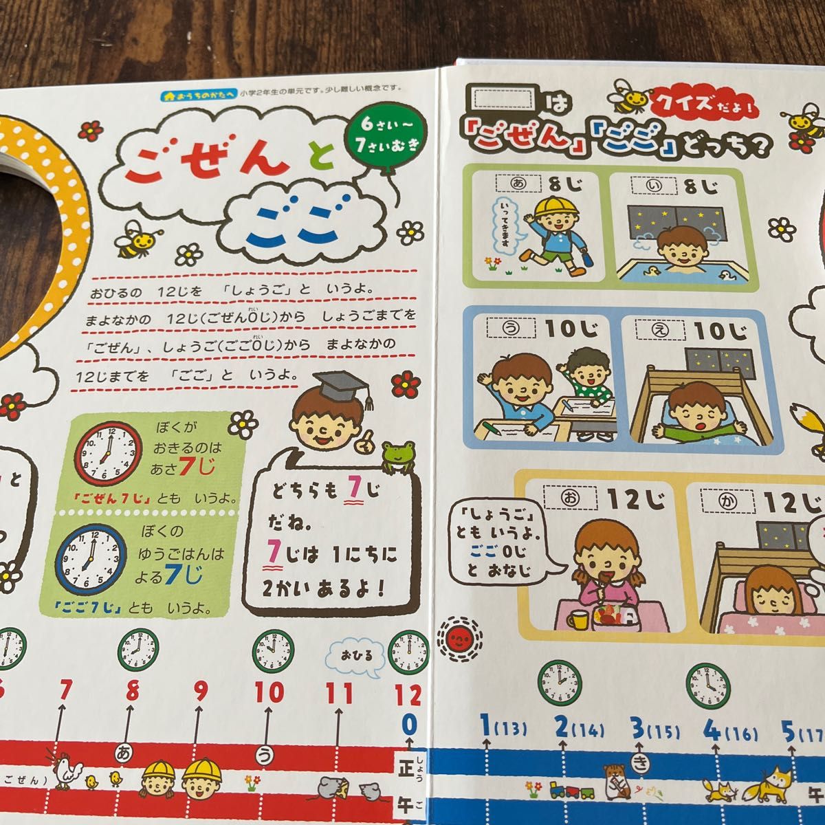 こどもずかん　とけい　3〜7歳　英語つき