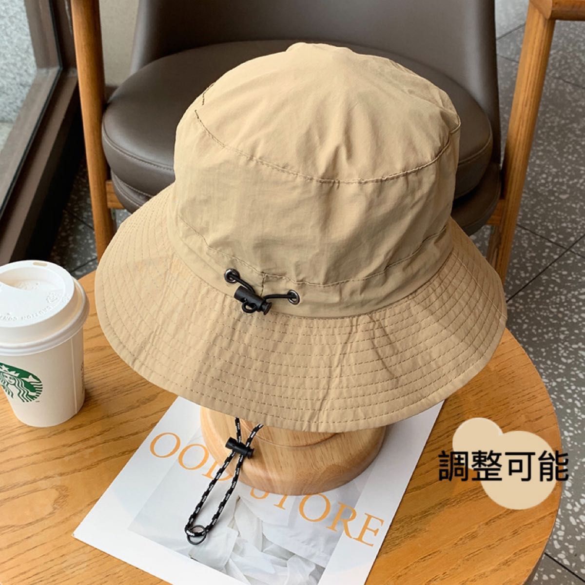バケットハット ロゴ 帽子 紫外線対策 男女兼用 旅行 防水　UV対策 ユニセックス　