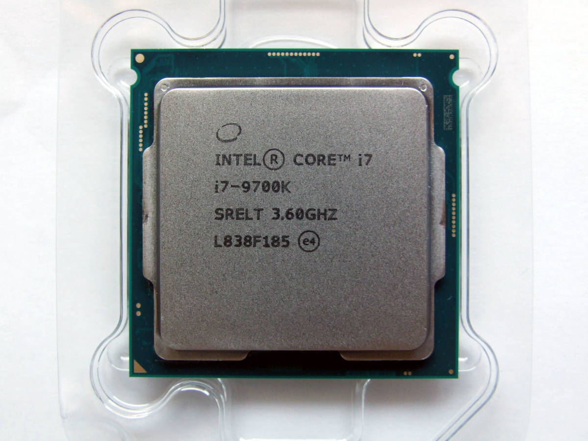 動作確認品 Intel CPU 【Core i7 9700K】 LGA1151 8コア 8スレッド 3.60GHz