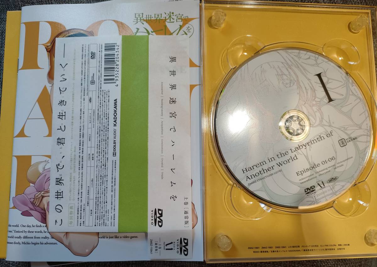 DVD】アニメ「異世界迷宮でハーレムを」 DVD BOX 上巻 + 下巻 セット