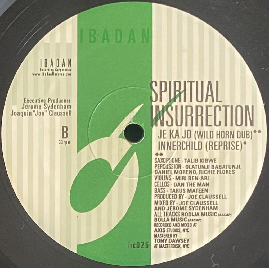 即決！ラテン・ジャズ・トライバル・ディープハウス / Joe Claussell - Spiritual Insurrection Mixes / Ibadan - IRC 026_画像3