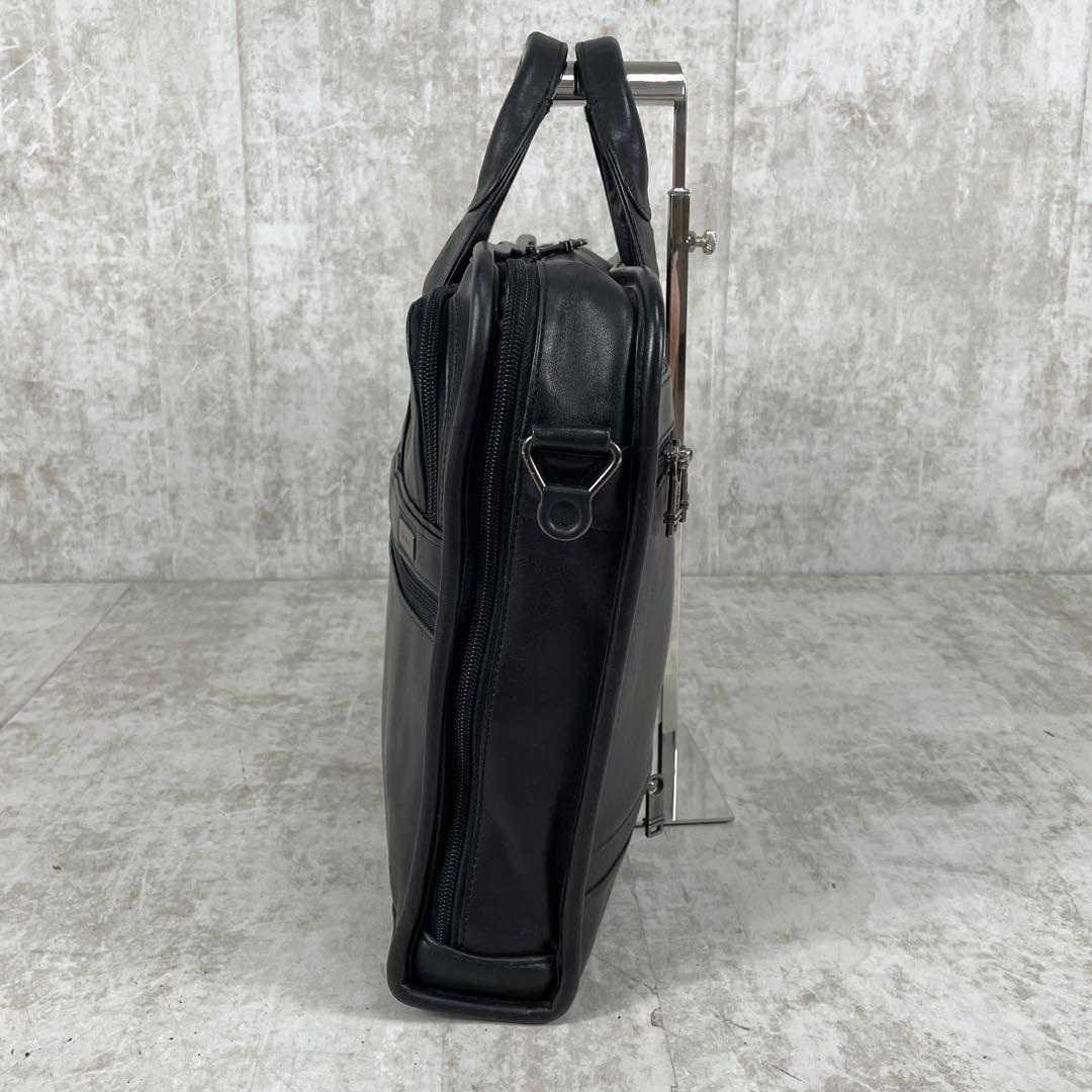 TUMI オールレザー 96011D4 ビジネスバッグ 2WAY 黒 ブラック 自立可能 トゥミ ツミ ハンド ショルダーバック ブリーフケース 鞄  かばん