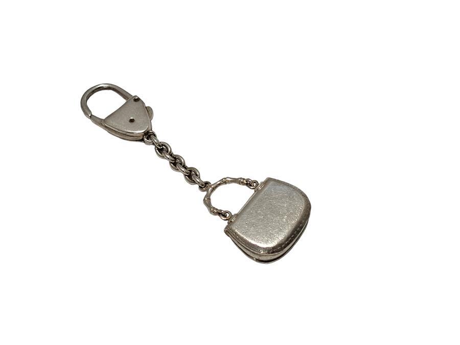  Gucci брелок для ключа очарование кольцо для ключей bamboo сумка дизайн metal сумка очарование GUCCI серебряный [ б/у ]