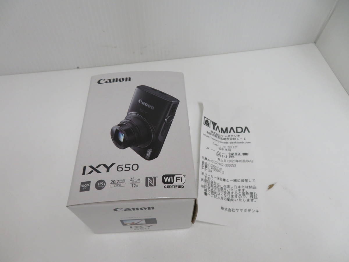 安い高評価 Canon コンパクトデジタルカメラ IXY 650 ブラック kTUi9