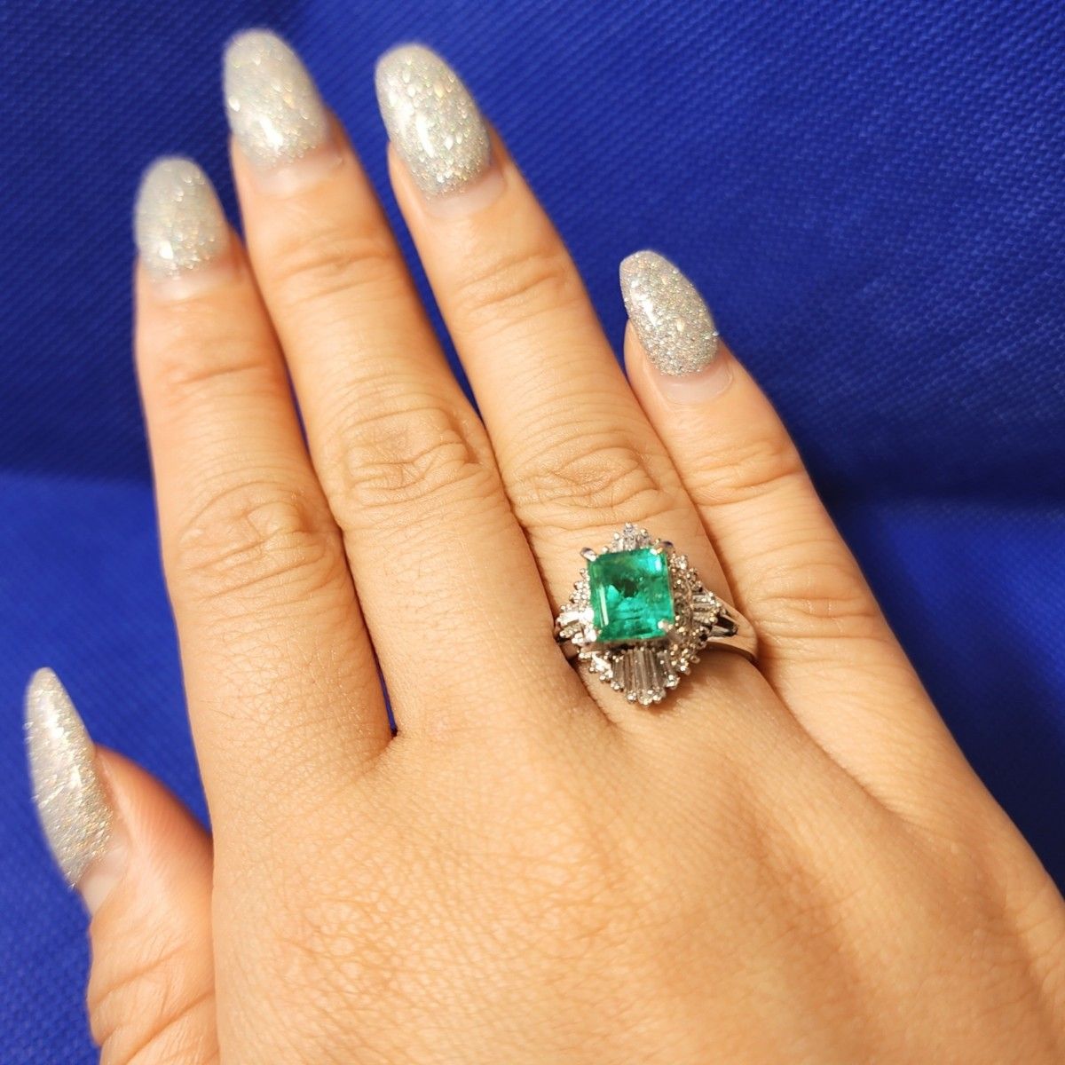 EMERALD エメラルド 2.63ct pt900 指輪 プラチナリング ジュエリー